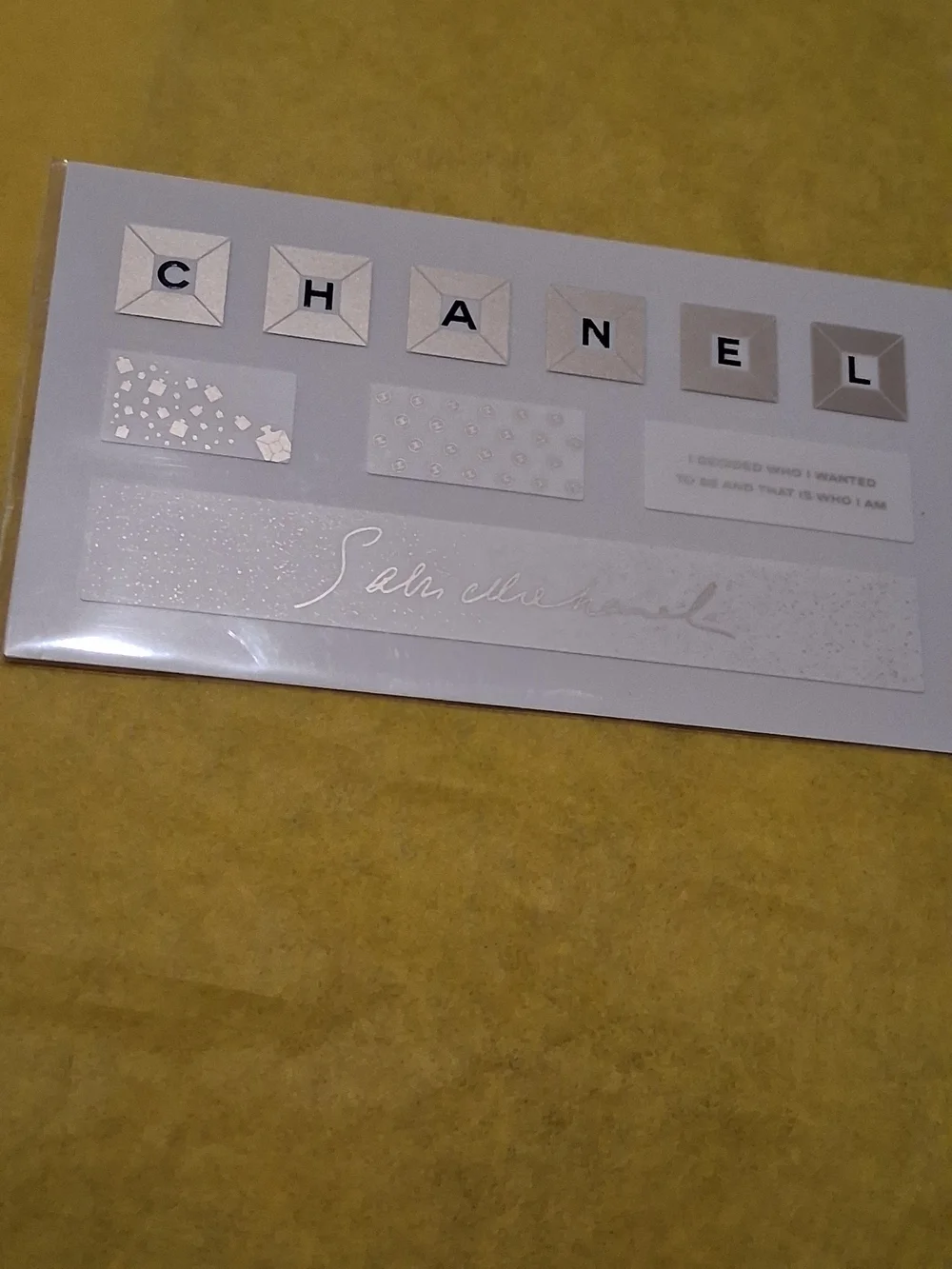Chanel VIP/GWP White Stickers Keyboard Accessory.New